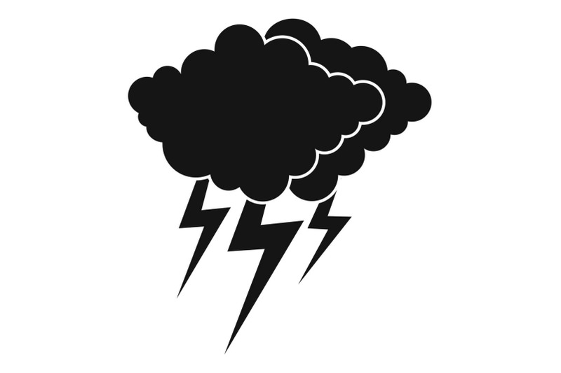 cloud-thunder-flash-icon-simple-black-style