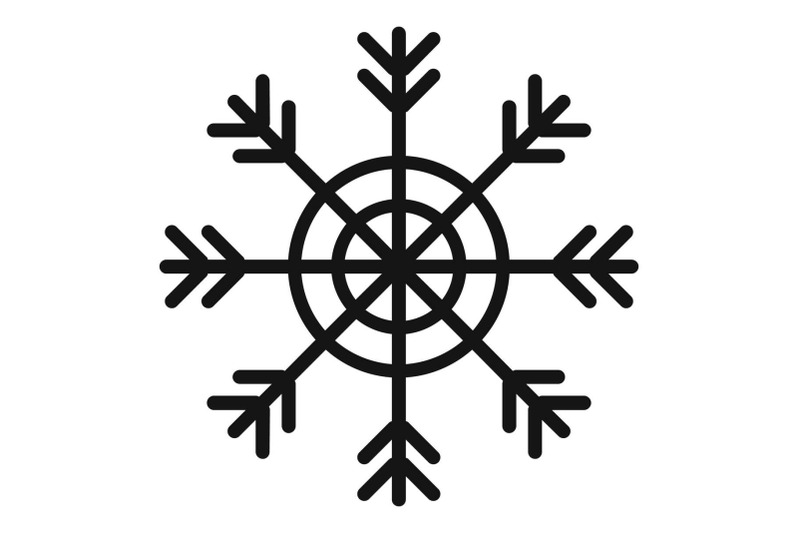 snowflake-icon-simple-black-style