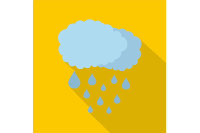 cloud-rain-icon-flat-style