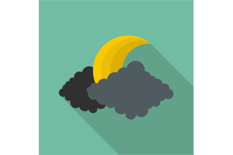 moon-icon-flat-style