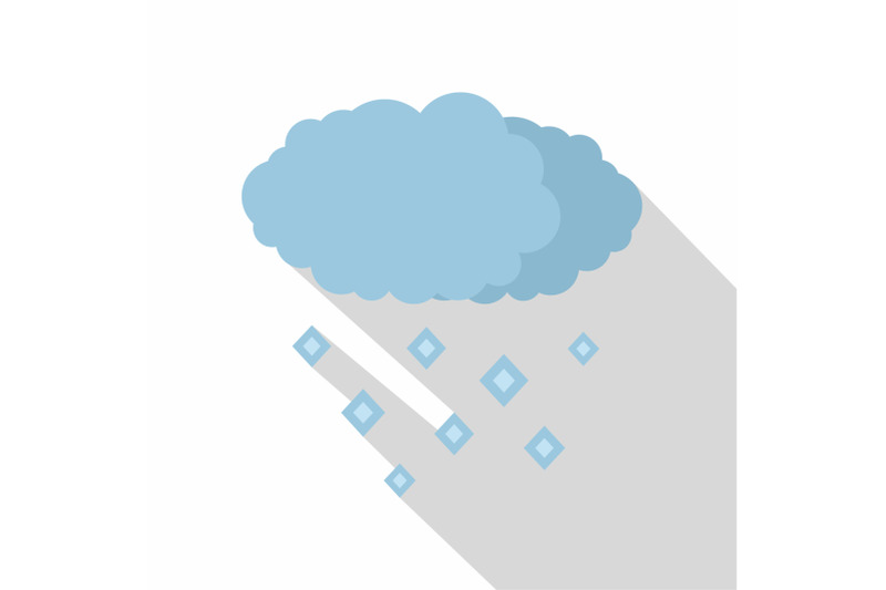 snow-cloud-icon-flat-style