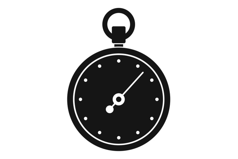 stopwatch-icon-simple-black-style