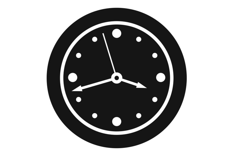 clock-design-icon-simple-black-style