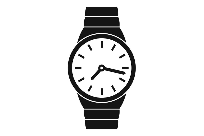 wristwatch-man-icon-simple-black-style