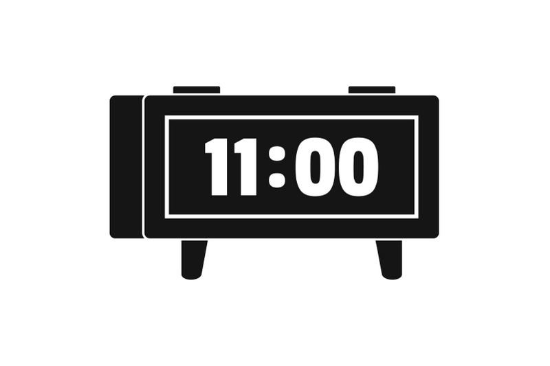 alarm-clock-retro-icon-simple-black-style