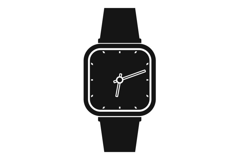 wristwatch-retro-icon-simple-black-style