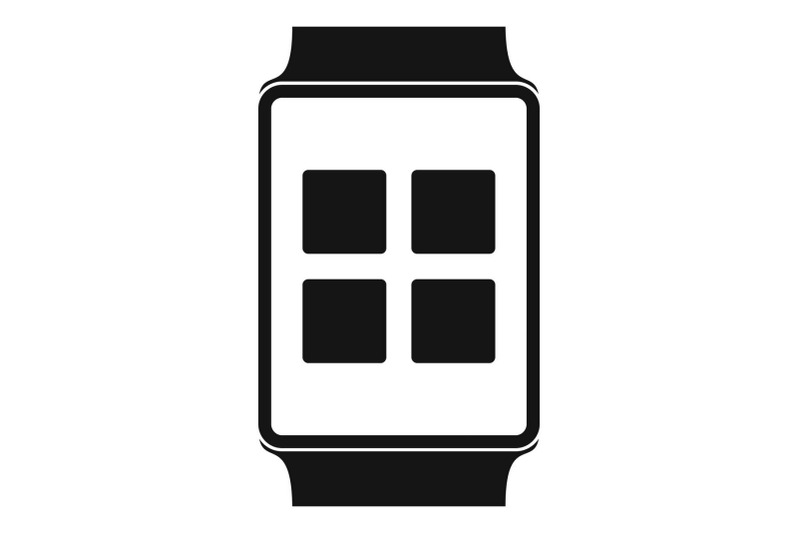 smart-watches-icon-simple-black-style