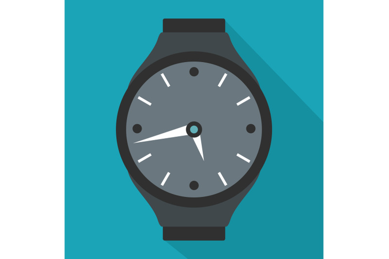 wristwatch-round-icon-flat-style