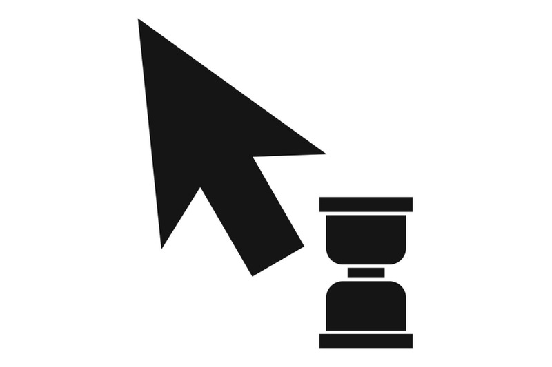 cursor-wait-web-icon-simple-black-style