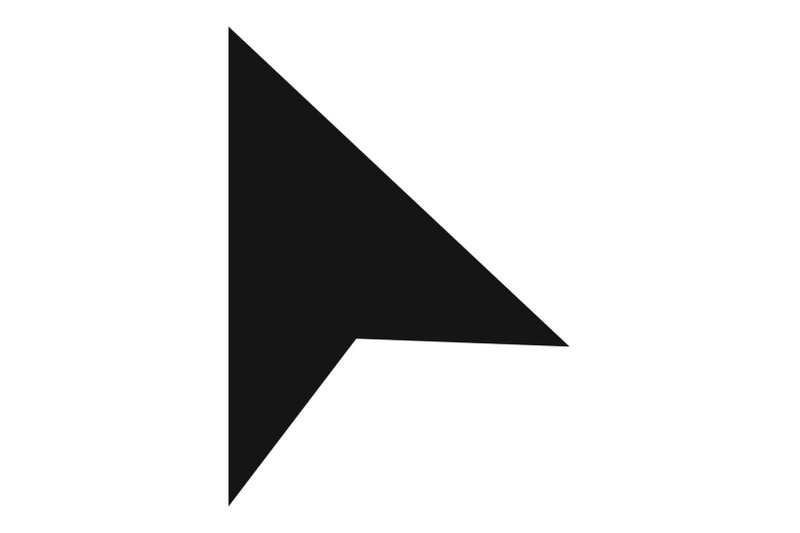 cursor-trendy-element-icon-simple-black-style