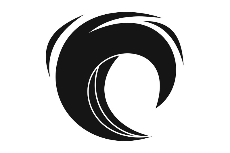 wave-blue-icon-simple-black-style