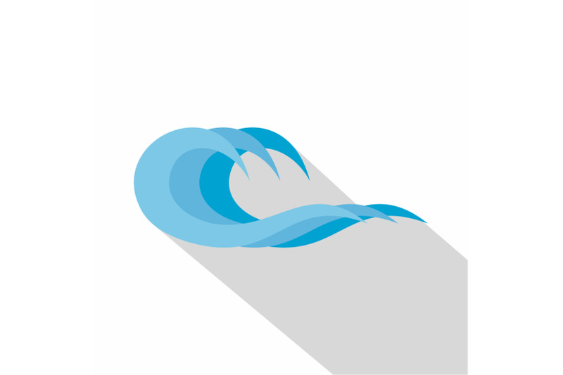 wave-splashing-icon-flat-style