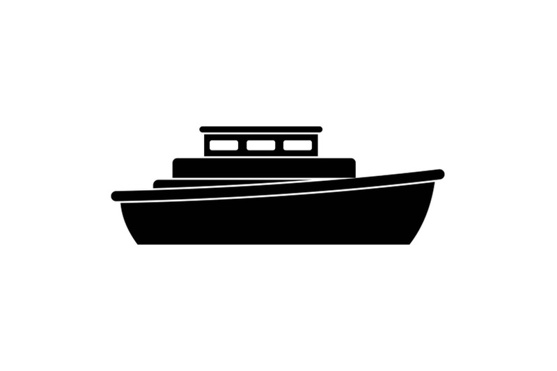 ship-design-icon-simple-black-style