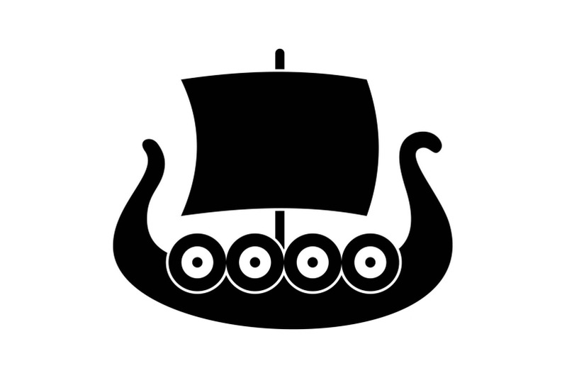 ship-viking-icon-simple-black-style