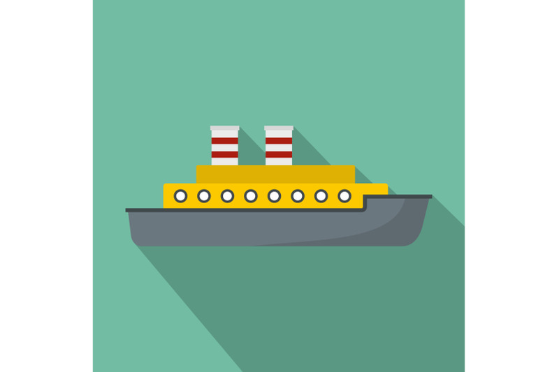 steamship-icon-flat-style