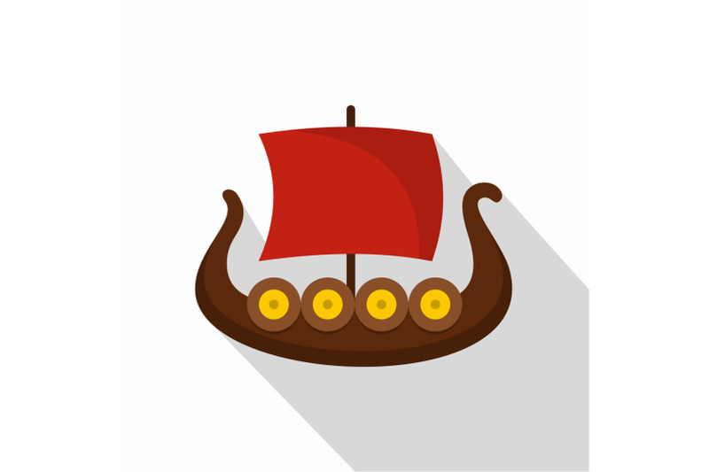 ship-viking-icon-flat-style