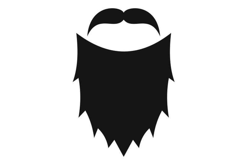 mask-beard-icon-simple-style