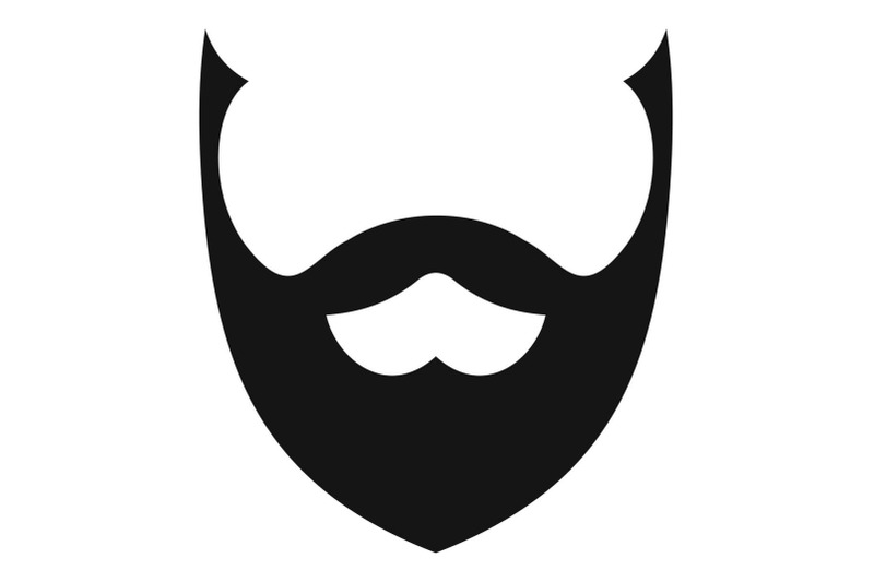 stylish-beard-icon-simple-style