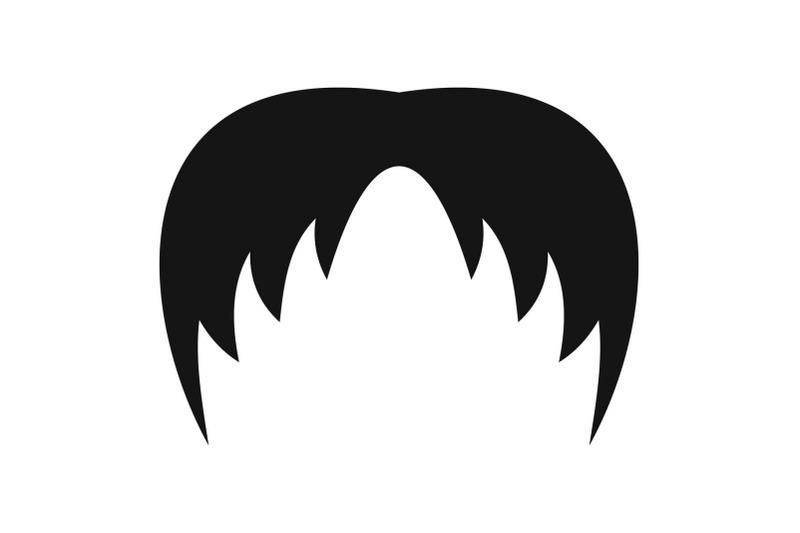 head-hair-icon-simple-style