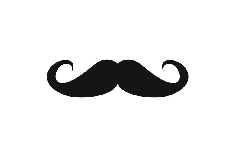 heavy-mustache-icon-simple-style