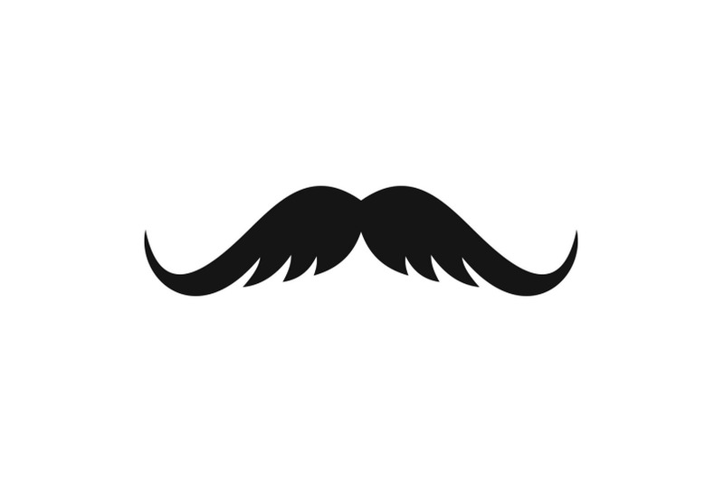 cutting-mustache-icon-simple-style