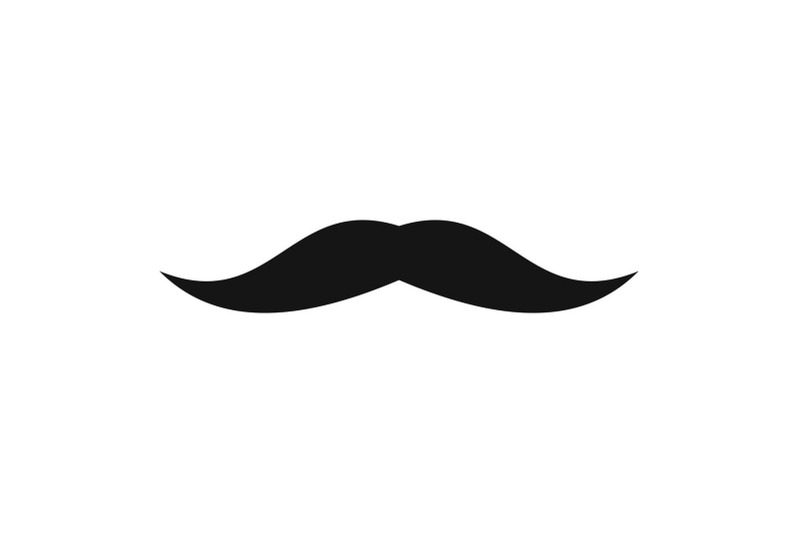 neat-mustache-icon-simple-style