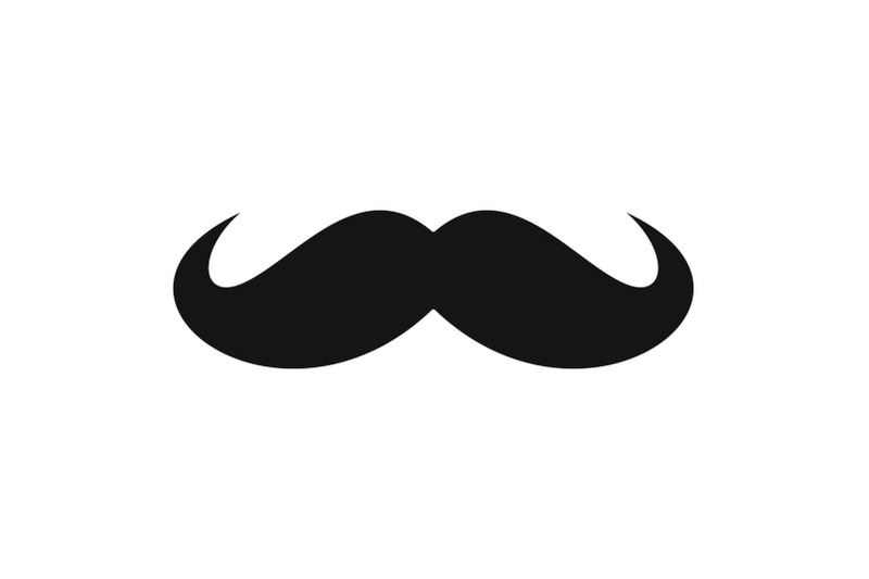 russia-mustache-icon-simple-style