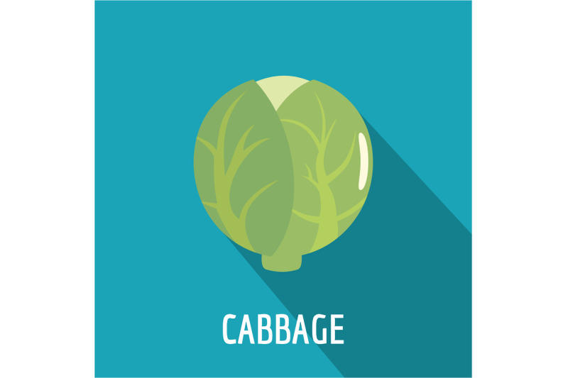 cabbage-icon-flat-style
