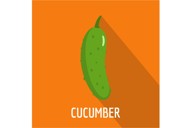 cucumber-icon-flat-style