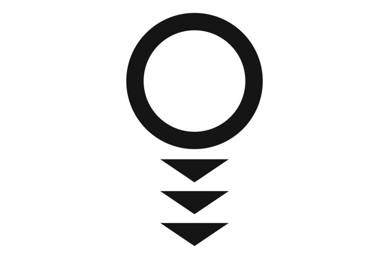 round-arrow-icon-simple-style
