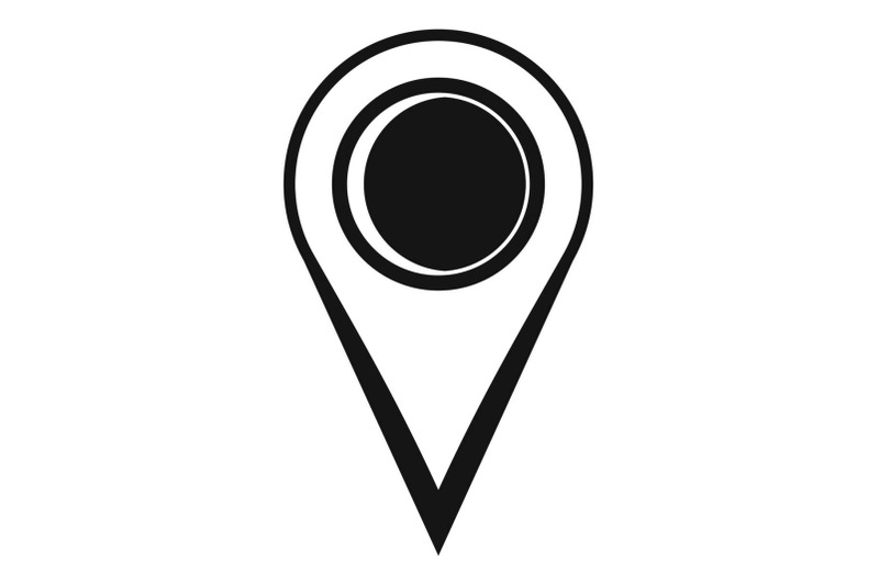 location-mark-icon-simple-style