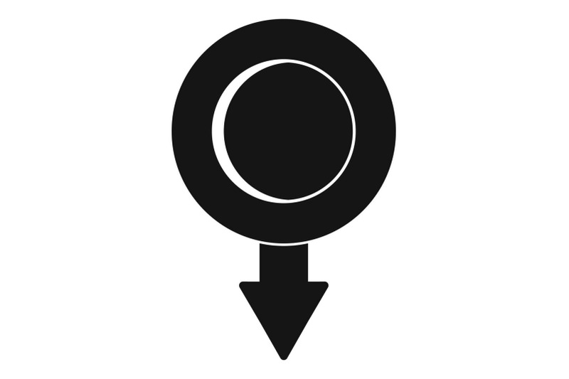 pushpin-icon-simple-style