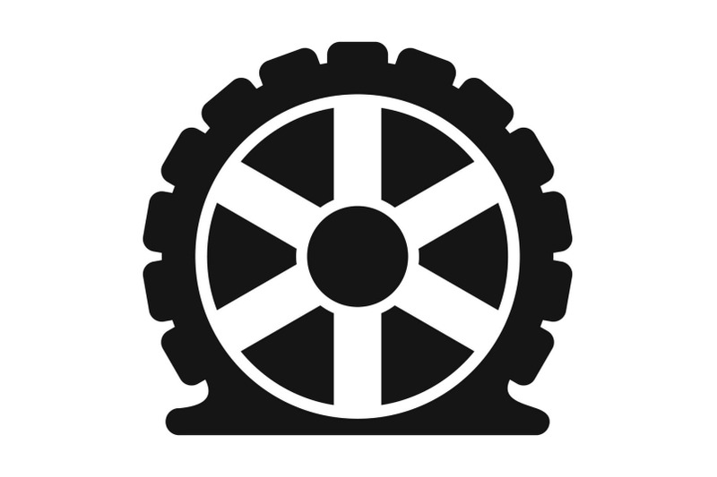 auto-tire-icon-simple-style