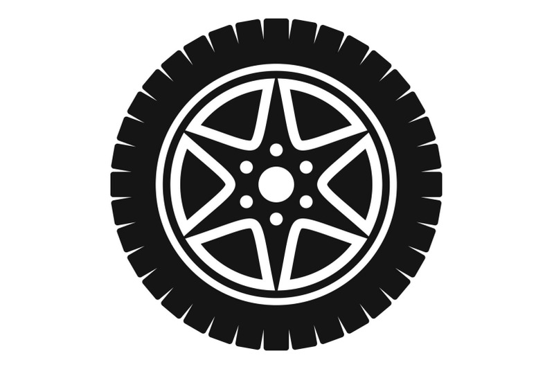 car-wheel-icon-simple-style