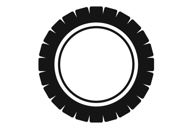 single-tire-icon-simple-style