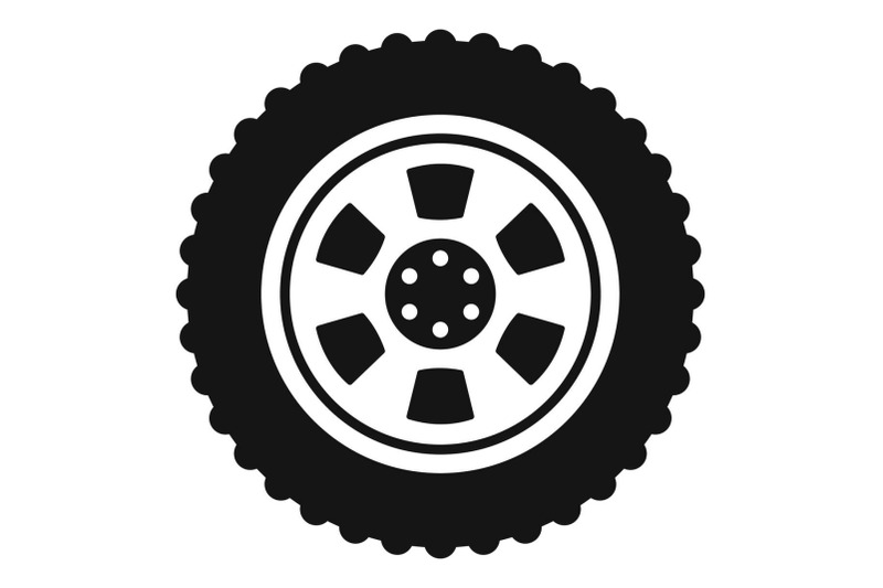 one-tire-icon-simple-style