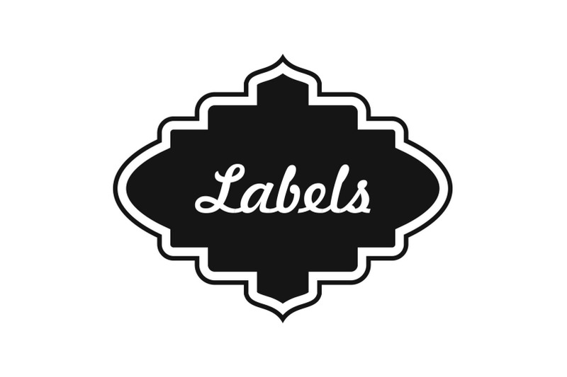 label-icon-simple-style