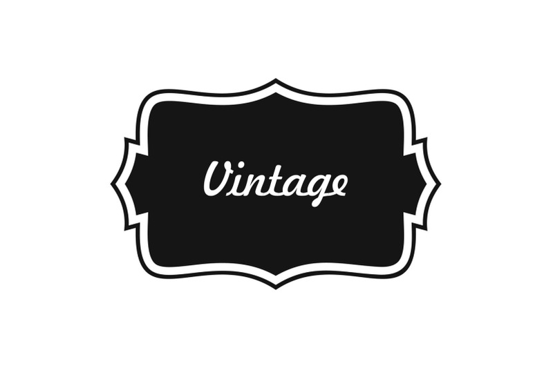 vintage-label-icon-simple-style