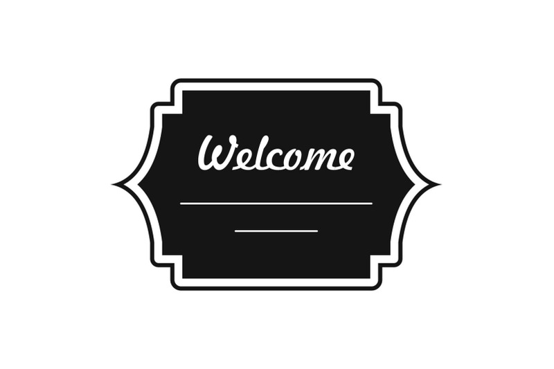 well-met-label-icon-simple-style