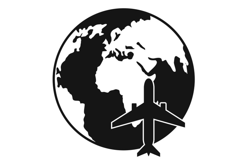 world-tourism-icon-simple-style