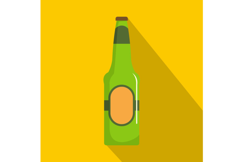 bottle-beer-icon-flat-style
