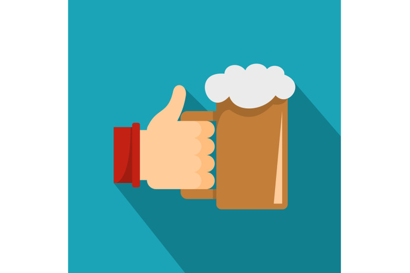 beer-in-hand-icon-flat-style