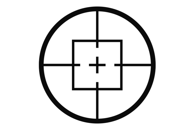 aiming-device-icon-simple-style