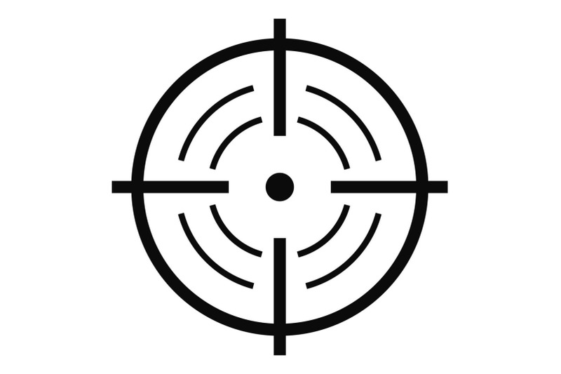 rear-sight-icon-simple-style