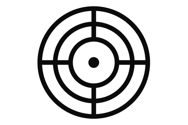 objective-of-target-icon-simple-style