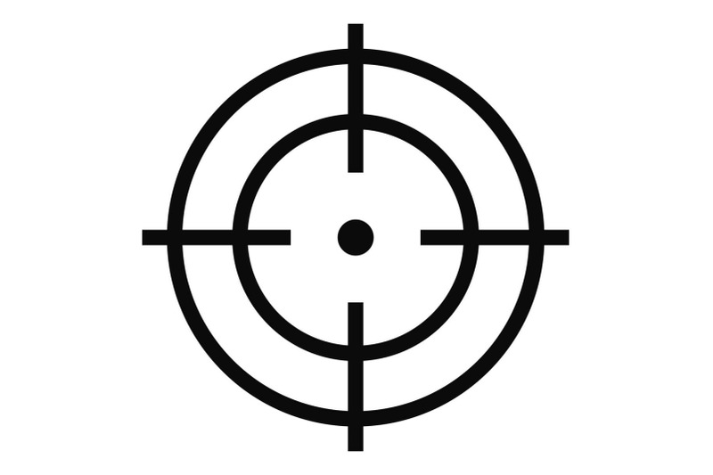 target-of-sportsman-icon-simple-style