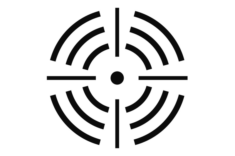 round-target-icon-simple-style