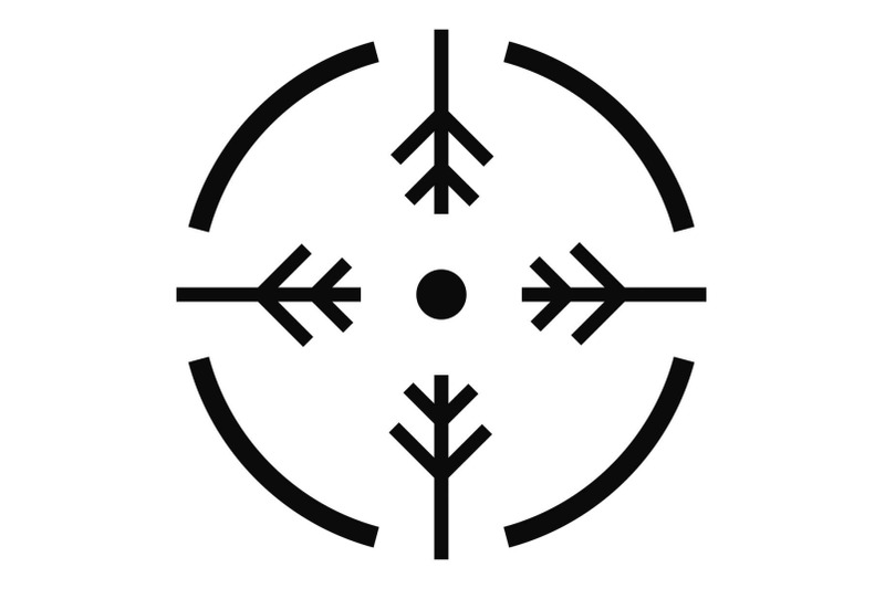 shoot-circle-icon-simple-style