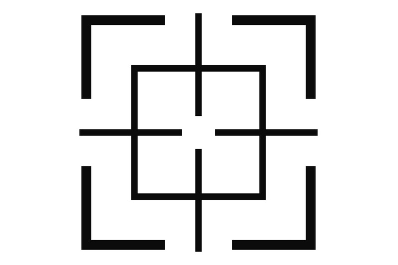 square-target-icon-simple-style