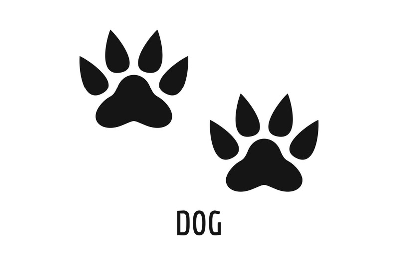 dog-step-icon-simple-style